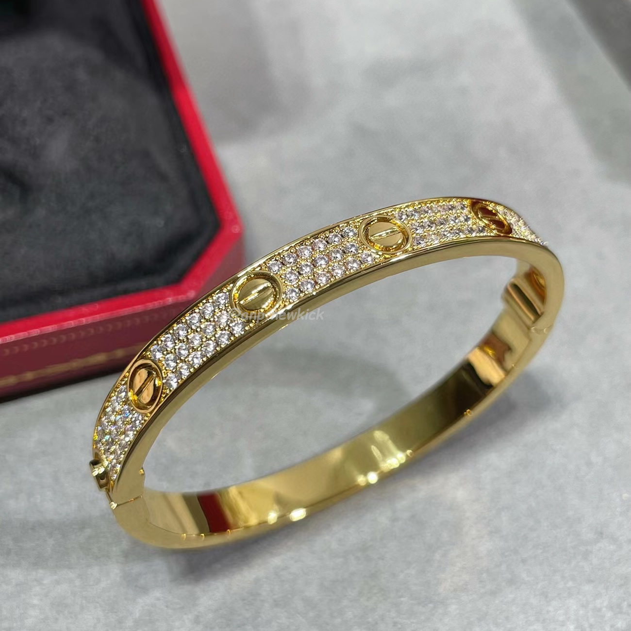 Cartier Bracelet Wide Version Full Sky Star Gold Rose Gold Platinum (6) - newkick.org